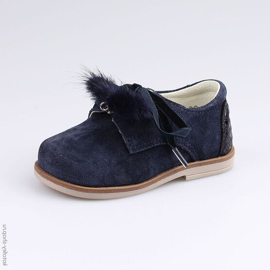 132126-21 Полуботинки для девочки светло-синий