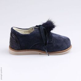 132126-21 Полуботинки для девочки светло-синий фото №2