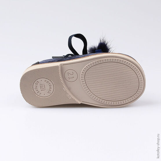 132126-21 Полуботинки для девочки светло-синий фото №3