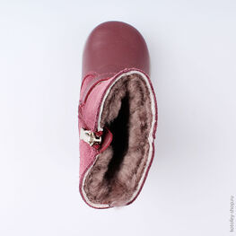 162057-51 Сапожки для девочки бордовый фото №4