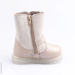 162057-53 Сапожки для девочки бежевый фото №2