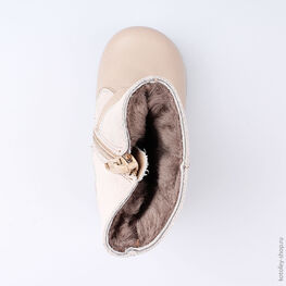 162057-53 Сапожки для девочки бежевый фото №4