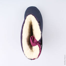 164061-42 Сноубутсы с LED-подсветкой для девочки син-бор фото №4