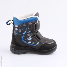 254953-41 Мембранные ботинки для мальчики сер-гол фото №2