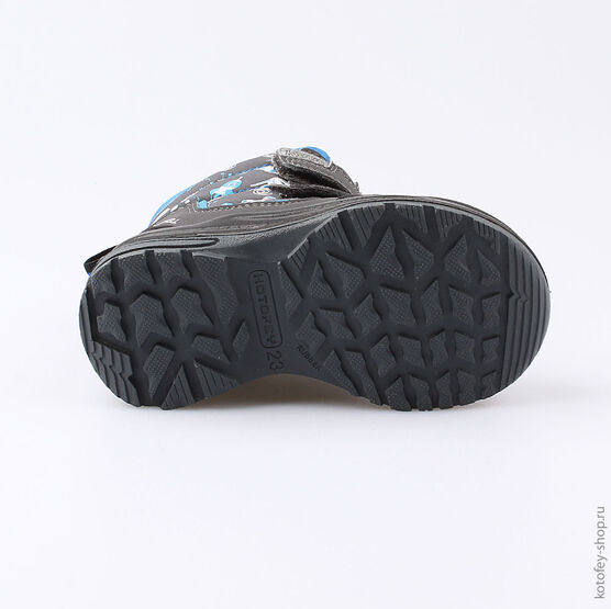 254953-41 Мембранные ботинки для мальчики сер-гол фото №3