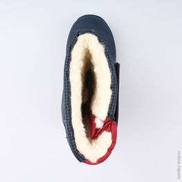 264004-42 Сноубутсы с LED-подсветкой для мальчики син-кра фото №4