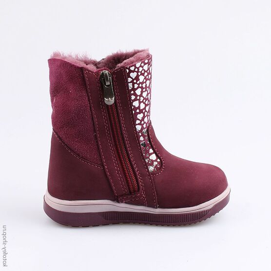 362097-41 Сапожки для девочки бордовый фото №2