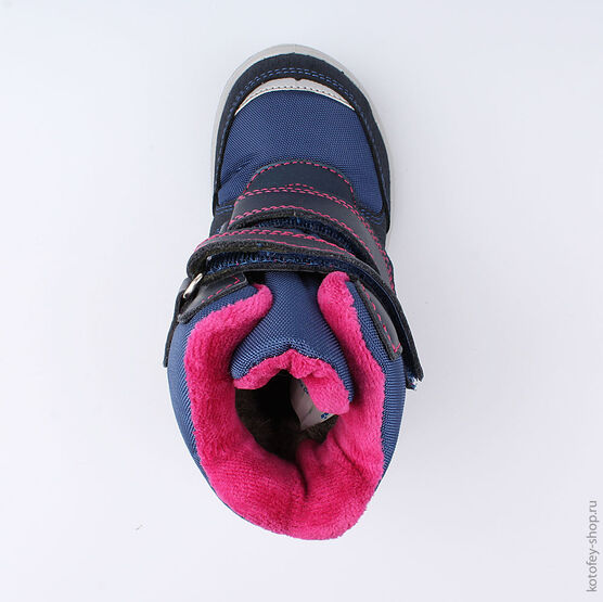 454804-42 Мембранные ботинки для девочки син-срб фото №4