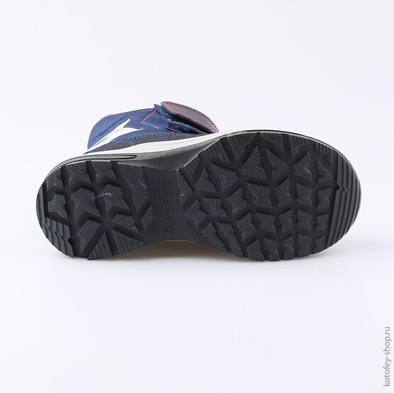 654980-42 Мембранные ботинки для девочки син-срб фото №3