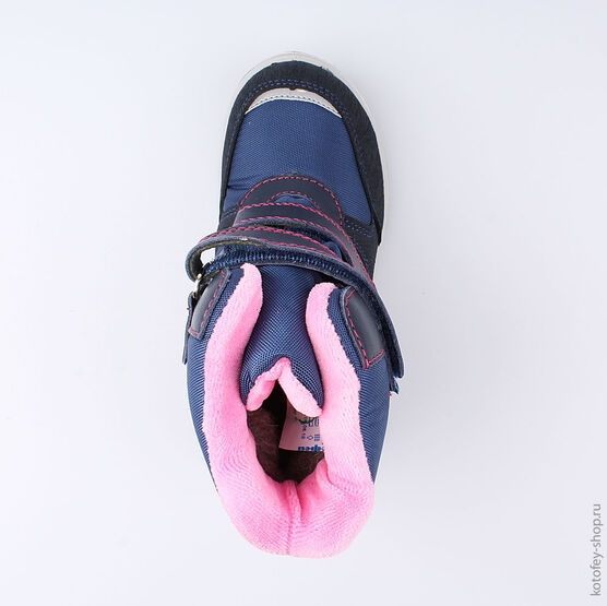 654980-42 Мембранные ботинки для девочки син-срб фото №4