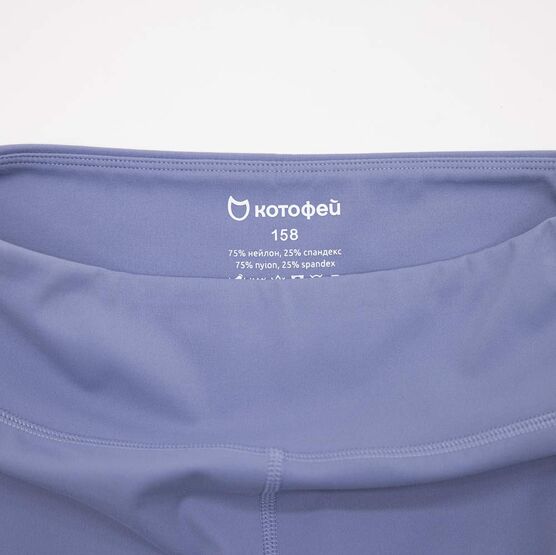 07862117-40 Шорты-велосипедки для девочки голубой для девочки голубой фото №3