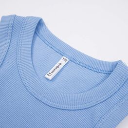 07864076-40 Костюм шорты + топ для девочки голубой для девочки голубой фото №3