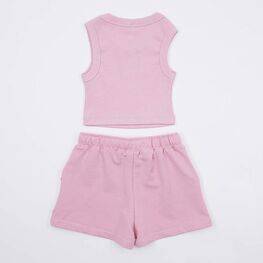 07864076-41 Костюм шорты + топ для девочки розовый для девочки розовый фото №2