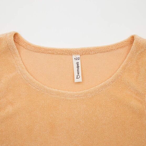 07864086-40 Махровая майка для девочки Неженка персиковый для девочки персиковый фото №4