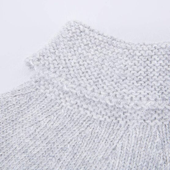 07812132-21 Манишка из ангоры серый для девочки серый фото №2