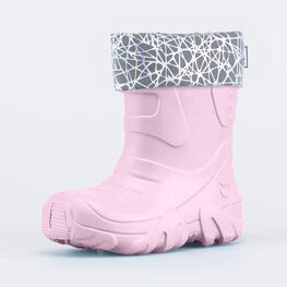 165058-16 Утепленные сапожки из ЭВА светоотражающие для девочки розовый