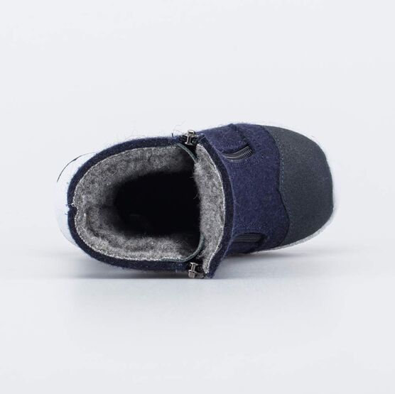 067018-43 Валенки детские Северный мишка для мальчики синий фото №4