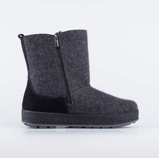 967050-43 Укороченные мужские валенки в стиле угги для мальчики темно-серый фото №2