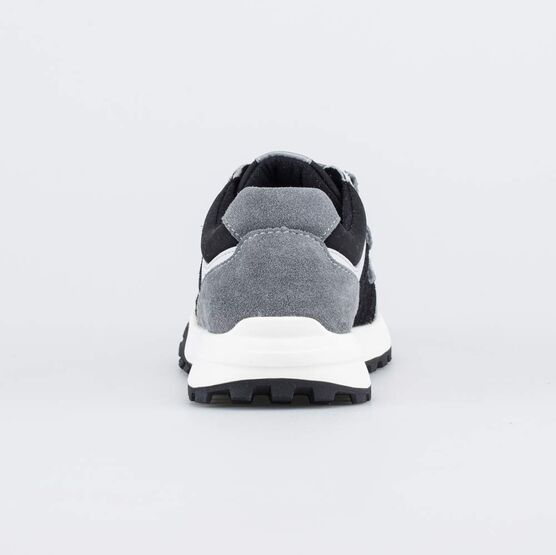 644434-71 Полуботинки на липучках для мальчика-подростка для мальчики сер-чер фото №5