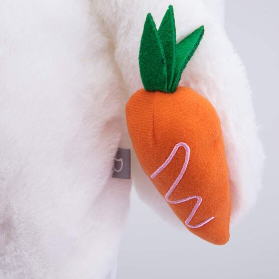 02810312-40 Плюшевый рюкзак-игрушка Белый Зайка для девочки белый фото №5