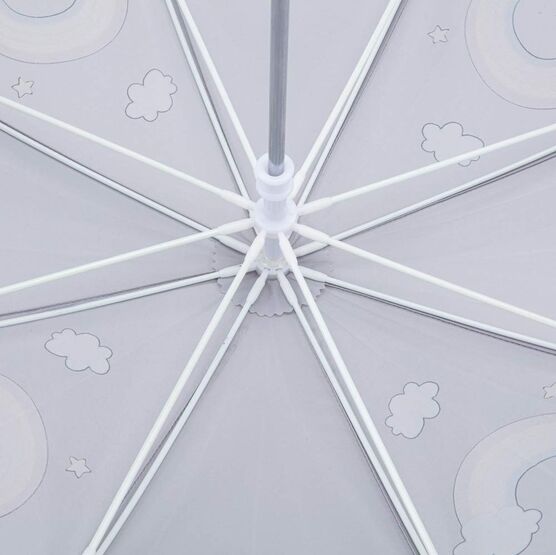 03807192-40 Детский зонт-трость Единорог серый для девочки серый фото №3