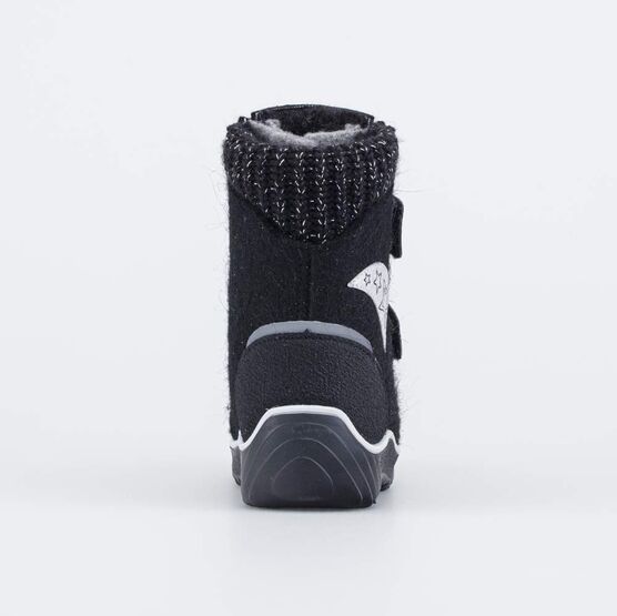 357005-45 Валенки на липучках Звездочка черный для девочки черный фото №5