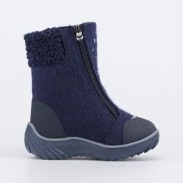 367120-43 Валенки на молнии Мишка на севере синий для мальчики синий фото №2