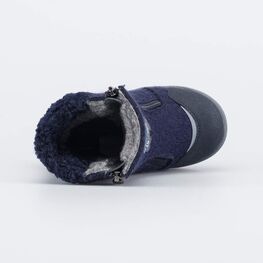 367120-43 Валенки на молнии Мишка на севере синий для мальчики синий фото №4