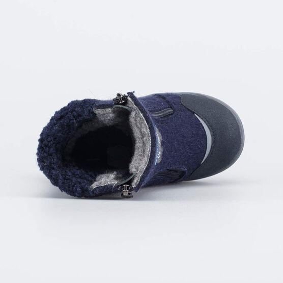 367120-43 Валенки на молнии Мишка на севере синий для мальчики синий фото №4