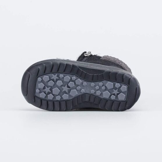 367120-44 Валенки на молнии Мишка на севере синий для мальчики черный фото №3