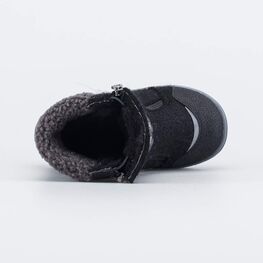 367120-44 Валенки на молнии Мишка на севере синий для мальчики черный фото №4