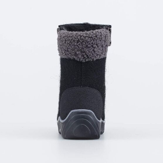 367120-44 Валенки на молнии Мишка на севере синий для мальчики черный фото №5