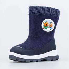 467061-42 Валенки для мальчика Три кота синий для мальчики синий