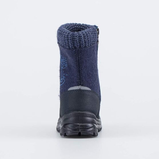 467064-41 Валенки Медведь на сноуборде для мальчики синий фото №5