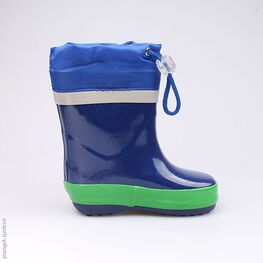 166061-11 Резиновые сапоги для мальчики син-зел фото №2
