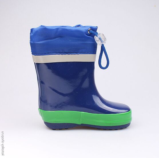 166061-11 Резиновые сапоги для мальчики син-зел фото №2
