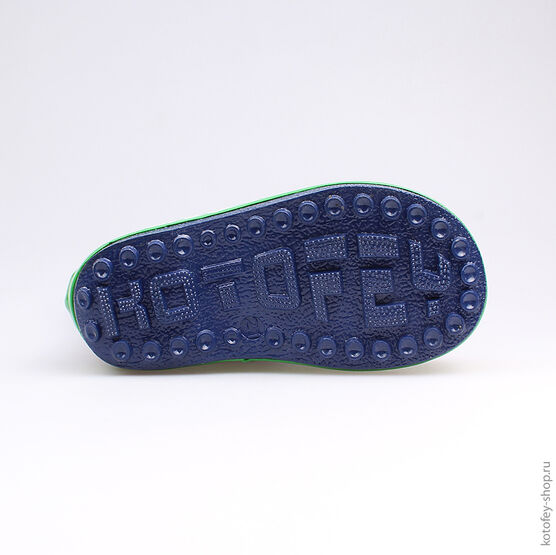 166061-11 Резиновые сапоги для мальчики син-зел фото №3