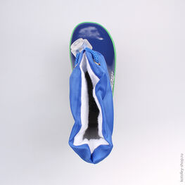 166061-11 Резиновые сапоги для мальчики син-зел фото №4