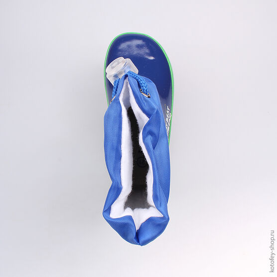 166061-11 Резиновые сапоги для мальчики син-зел фото №4