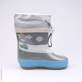 166062-11 Резиновые сапоги для мальчики серый фото №2