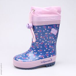 166064-11 Резиновые сапоги для девочки син-сир