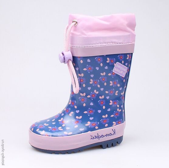 166064-11 Резиновые сапоги для девочки син-сир