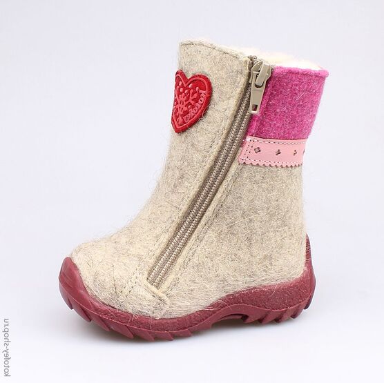 167012-42 Валенки для девочки сер-роз
