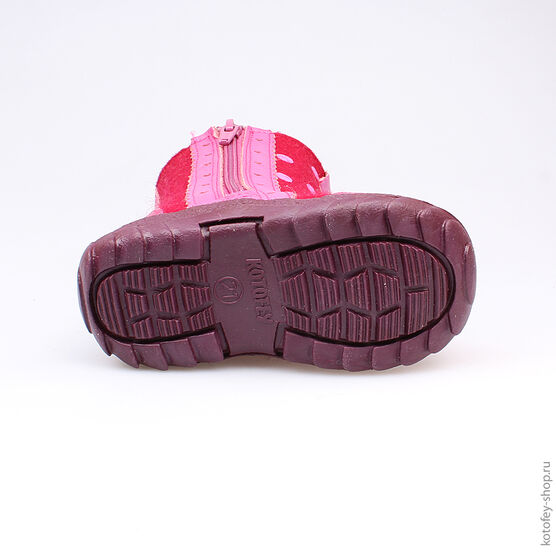 167030-43 Валенки для девочки бордовый фото №3