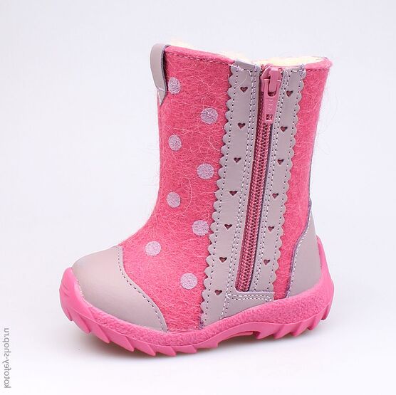167030-44 Валенки для девочки роз-сир