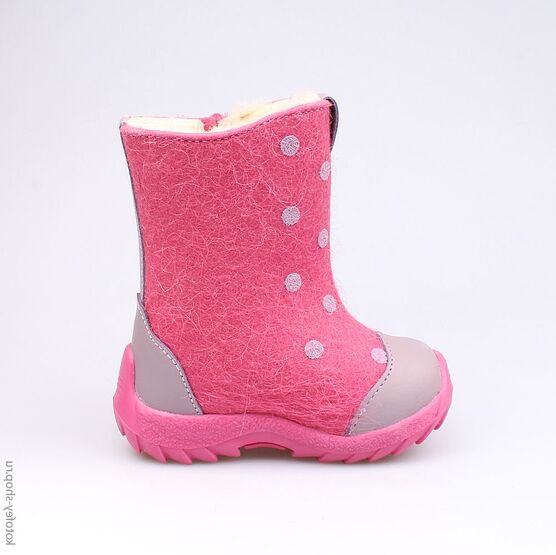 167030-44 Валенки для девочки роз-сир фото №2