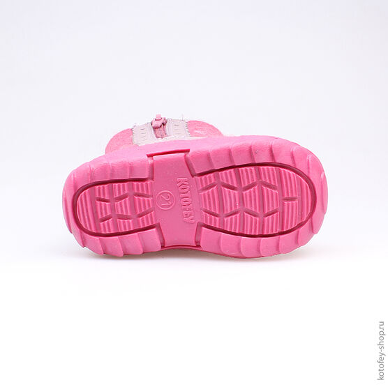 167030-44 Валенки для девочки роз-сир фото №3