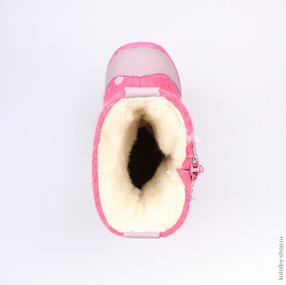 167030-44 Валенки для девочки роз-сир фото №4