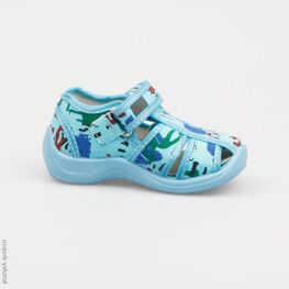 221014-73 Сандалии текстильные для мальчики голубой фото №2