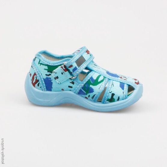 221014-73 Сандалии текстильные для мальчики голубой фото №2